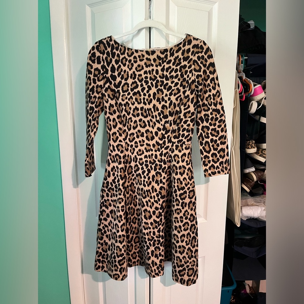Kate Spade New York Ponte Leopard Dress